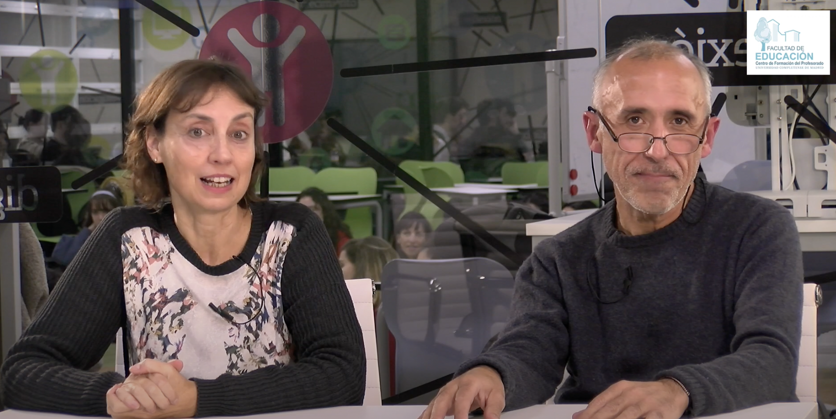 Marta Lage de la Rosa y Pepe Galdeano, miembros del equipo EARTDI, presentan el proyecto Aprendizaje Servicio